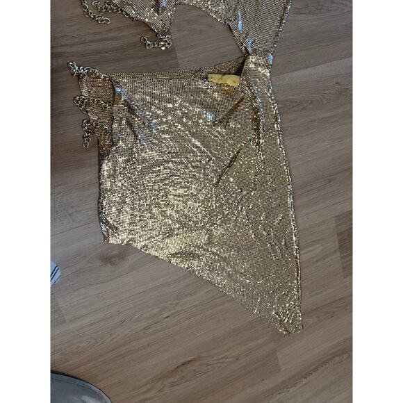 Bronx and Banco Xenia One Shoulder Dress in Gold XS - Picture 8 of 11